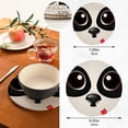 thumbnail image 3 of Coolnut Panda Eyes Pot Holder Set of 2, Heat Resistant Round Cotton Hot Pads Table Mats Trivets for Hot Dishes/Pot/Bowl/Teapot/Hot Pot Holders, 7"+ 9", 3 of 6