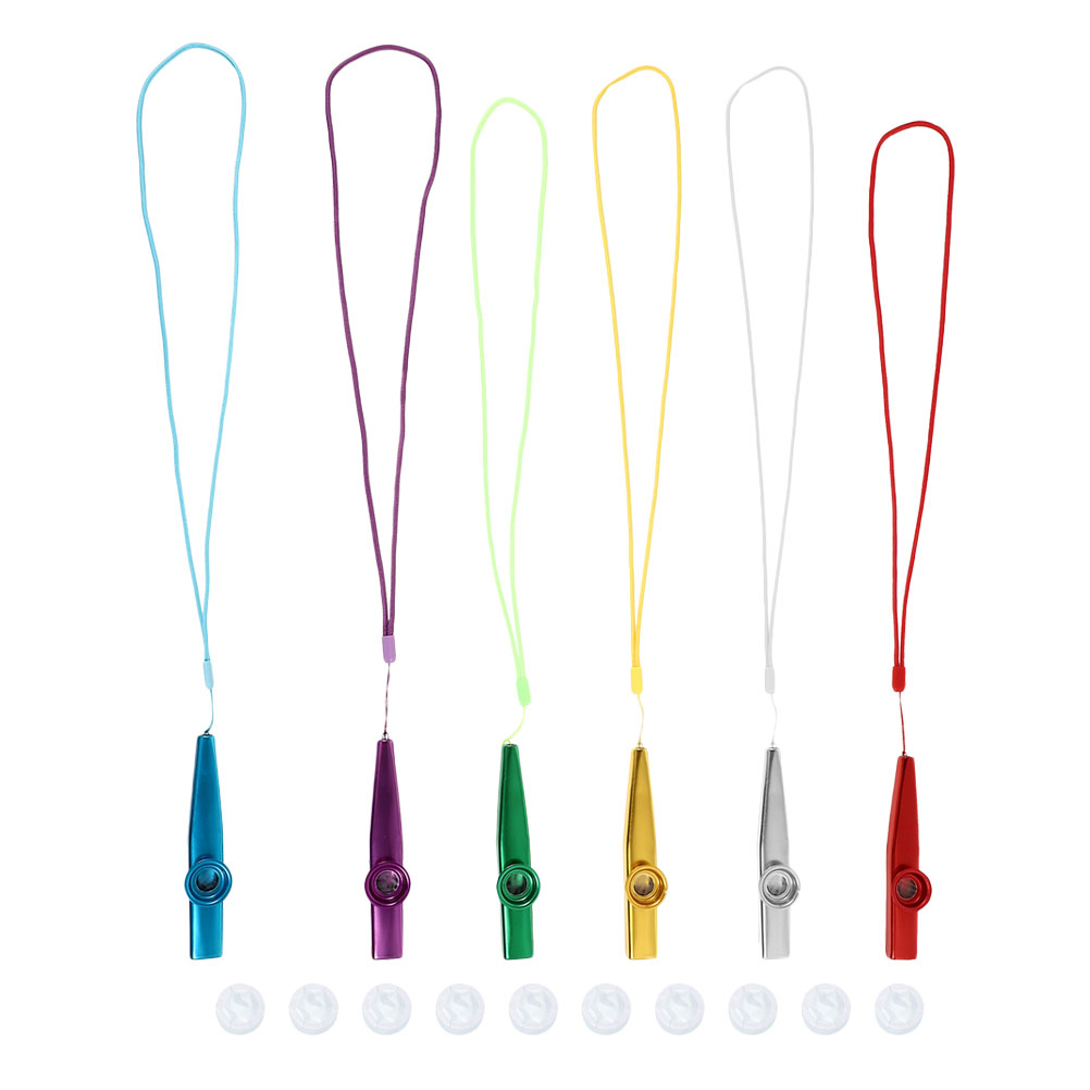 Kazoo Avec 5 Membranes Et Cordon - Instrument De Musique Pour Enfants Et Adultes - Cadeau D'Anniversaire