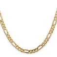 thumbnail image 2 of 14K Yellow Gold Figaro Chain Necklace 22 inch 5.5 mm Concave Open with Lobster Clasp, 2 of 4