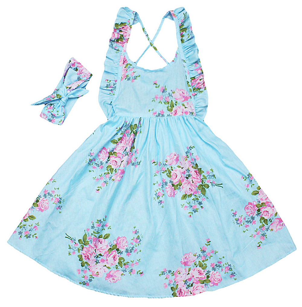 2BUNNIES 2Bunnies Girl Baby Girls Floral Tutu Tulle Dress Party