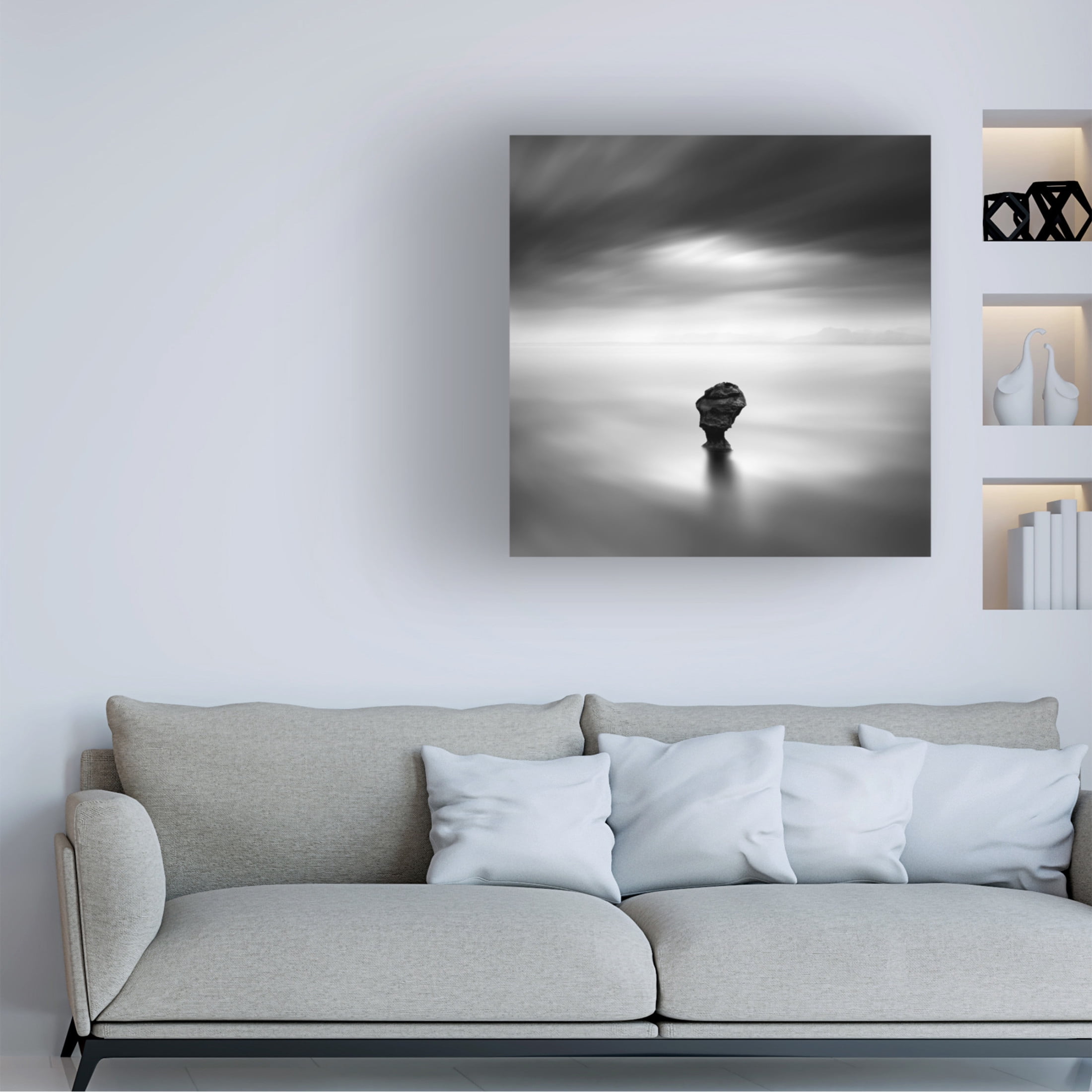 Canvas Wall Art - George Digalakis 'A Piece Of Rock 29' Wall Art for Living Room, Bedroom, or Office D?cor by Trademark Fine Art - 24 x 24 Inches