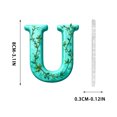 thumbnail image 3 of Wzzjkit 26 Alphabet Series 2D Acrylic Backpack Car Pendant Decoration Ornament, 3 of 7