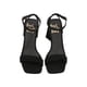 thumbnail image 4 of Zapatillas Gamuza Mujer Tacón Bloque Abiertas Bajas Casuales negro 26 Head Over Heels 2043, 4 of 4