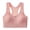 Pink, variant on Ahuyic Womens Sports Bra,Summer Plus Size Bra,Womens Solid Color Large Bra Wide Shoulder Strap Style Underwire Breathable Plus Size Bra,Black,Free Size