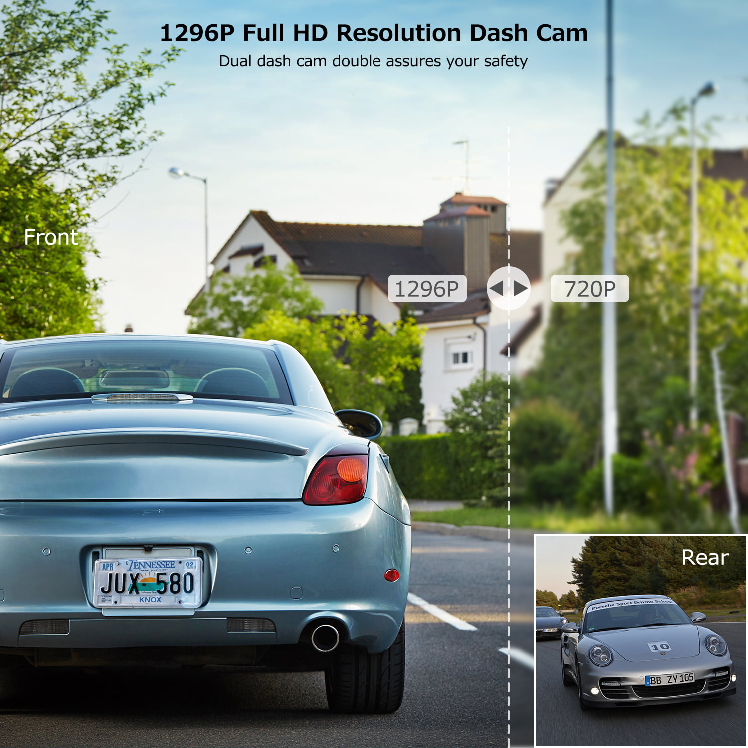  Dual Dash Cam Front and Inside FHD 1080P Dash Camera for Cars  with Infrared Night Vision, Dashcams for Cars Dashboard Camera with 170°  Wide Angle Car Camera for Loop Recording, G-Sensor 