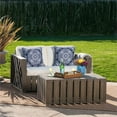 thumbnail image 5 of Noble House Cadence Outdoor Natural Stained  Club Chairs (Set of 2), 5 of 11