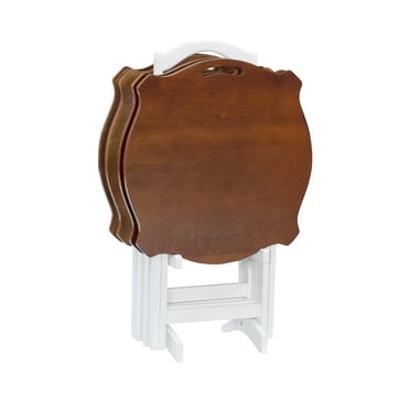 Powell Laptop White Folding Tables