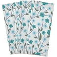 thumbnail image 2 of Kitchen Towels Blue Floral Pattern Cleaning Towel Absorbent Hand Towels Tea Towels for Home Restaurant Dish Clean 28" x 18", 4PCS, 2 of 7