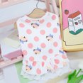 thumbnail image 4 of CBFFDC Dog Princess Dress Soft Comfortable Cartoon Pattern Dog Lace Ruffled Hem Vest Daily Wear Summer Pet, 4 of 5