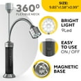 thumbnail image 3 of BBQ Grill Lights Set of 2 with Flexible LED - The Perfect Grilling Accessories Light with 360-Degree Magnetic Base and Gooseneck - 100% Weatherproof Portable Outdoor Lamp with 6 Batteries Included, 3 of 7