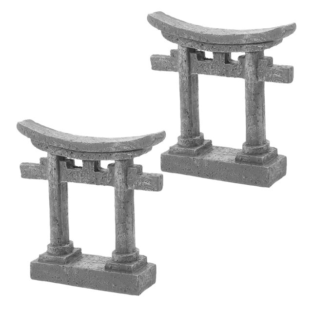 IDEANATEGRATE 2Ud Accesorios Decorativos Japoneses Para Bonsái En Resina Con Montaje Sin