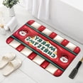 thumbnail image 2 of Qocolhg Christmas Bathroom Rugs Bath Mat, 3D Optical Illusion Non Slip Quick Dry Super Absorbent Thin Rugs Fit Under Door Washable Floor Mats for in Front of Bathtub, Shower Room, Sink, 16x24 Inch, 2 of 7