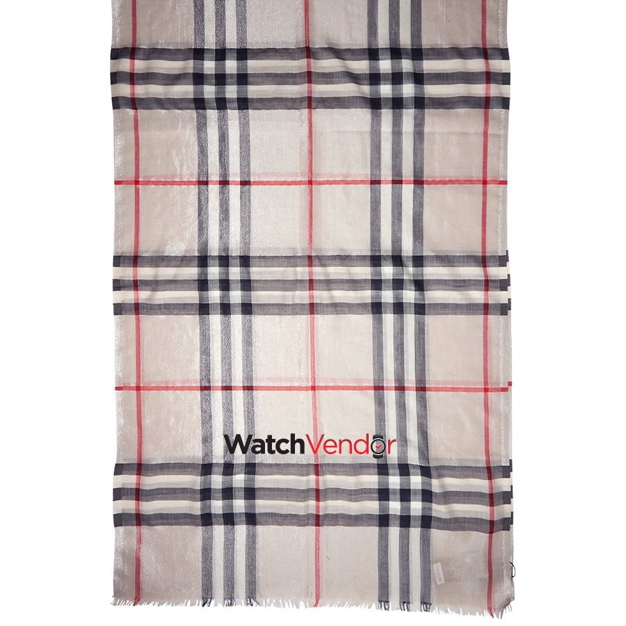 burberry scarf silver