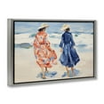 thumbnail image 4 of Stupell Industries Classy Beach Ladies People Painting Gray Floater Framed Canvas Art Print Wall Art, 31 x 21, 4 of 10