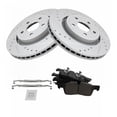thumbnail image 2 of TRQ Front Performance Brake Pad & Rotor Kit Brake Pads Brake Rotors Set Ceramic Premium G-Coated Fits Select 2012-2020 Dodge Durango Jeep Grand Cherokee, 2 of 6