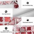 thumbnail image 6 of Red Morocco Outdoor Rug for Patio/Deck/Porch, Non-Slip Large Area Rug 6 x 9 Ft, Rustic Country Smear Street Mottled Art Indoor Outdoor Rugs Washable Area Rugs, Reversible Camping Rug Carpet Runner, 6 of 8