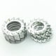 thumbnail image 4 of EeaseMX 700 arandelas dentadas galvanizadas, arandelas de seguridad dentadas externas, junta externa multidentada (blanco plateado), 4 of 7