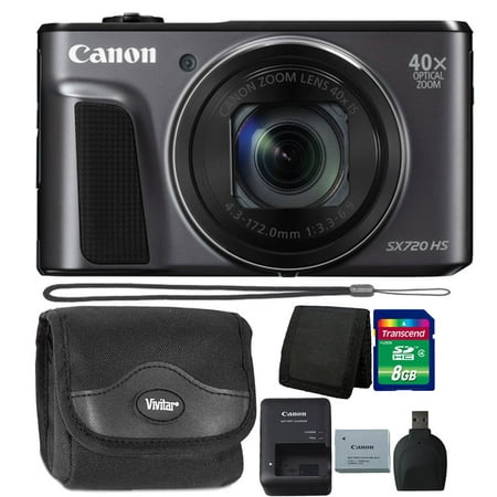 Canon PowerShot SX720 HS 20.3MP Built-in Wifi and NFC 40X Zoom Digital (Black) with Starter