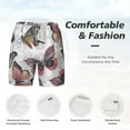 thumbnail image 4 of Kdxio Vintage Butterflies Print Men'S Swim Trunks With Compression Liner 7 Inch Inseam Quick Dry Swim Shorts, 4 of 7
