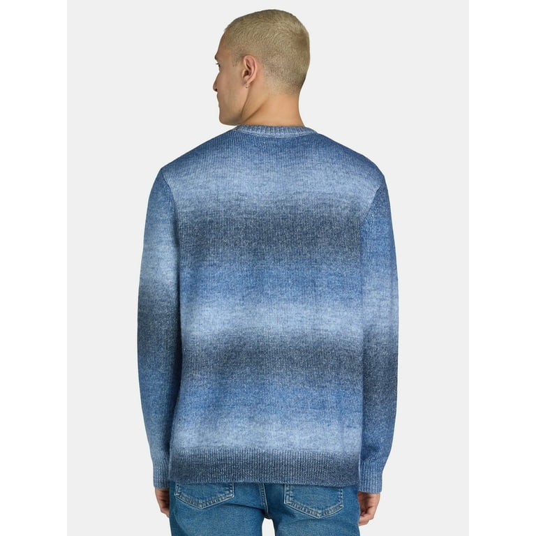 Tribekka 44 Men's Ombre Stripe Crewneck Sweater XS-3XL, Soft