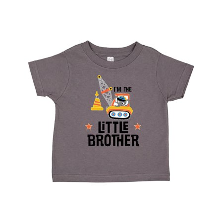 

Inktastic Little Brother Construction Truck Boys Gift Toddler Boy Girl T-Shirt