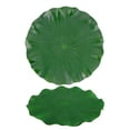 thumbnail image 1 of Miangastore Pond Plants Simulated Lotus Leaf Green EVA 2Pcs 22.8X22.8X0.2In, 1 of 9