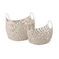 thumbnail image 1 of IMAX 23425-2 Macrame Woven Baskets - Set of 2, 1 of 1