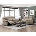 thumbnail image 2 of Lexicon Hancock 2-Piece Leather Sofa Set in Latte, 2 of 13