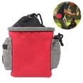 thumbnail image 2 of Bolsa de golosinas para perros, bolsa de golosinas para perros pequeños y grandes, lleva fácilmente juguetes para mascotas, croquetas, golosinas, dispensador de bolsas para excrementos integrado, 2 of 8