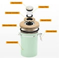 thumbnail image 5 of (Grön) Kaffebehållare - Kaffeburk - 1,8L - Kaffebehållare Förvaringsburk - Kaffebehållare - Lufttät Kaffebehållare med CO2-avgas - grön, 5 of 5