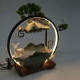 thumbnail image 6 of Lucky Flowing Water Ceramics Feng Shui Ornaments Tabletop Waterfall Fountain Indoor Water Fountain with Mist, 6 of 16