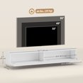 thumbnail image 3 of HOMCOM 55" Floating TV Stand for TVs up to 72 Inch, White, 3 of 10