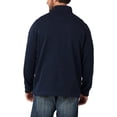 thumbnail image 3 of Sudadera de polar con cierre de un cuarto Wrangler Authentics color índigo oscuro talla M, 3 of 3