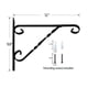 thumbnail image 3 of Soporte para plantas colgantes, paquete de 2 ganchos para macetas de pared con tornillos de hierro incluidos, campanillas de viento para interiores, macetas, linternas, decoración de patio i, 3 of 5