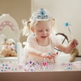 thumbnail image 4 of yeacher Girl's Pretend Play Jewelry Set with Earrings, Rings, Necklace, Tiara, and Magic Wand - SP03-2, 54-Piece Assorted Colors, 4 of 5
