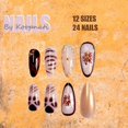 thumbnail image 5 of Uñas postizas Press On koopnati Almond Brown Fall 24 piezas, 5 of 5