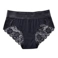thumbnail image 2 of Dgankt Womens Underwear Large Size High Waist Briefs Lace Sexy Breathable Panties,Size S-4XL, 2 of 9