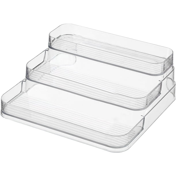 Estante para especias de 3 niveles, organizador de tarros de especias, organizador de botellas de especias de cocina