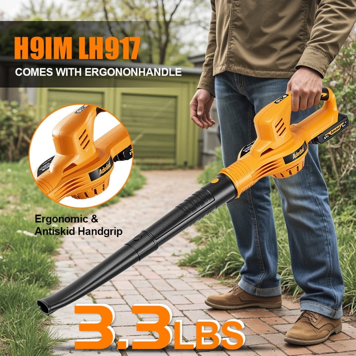 20V Cordless Leaf Blower 150MPH Handheld Electric Blower with Battery & Charger Variable Speed Battery Powered Blowers for Lawn Care Yard Patio Dust Remove, Lightweight & Portable Mini Leaf Blower