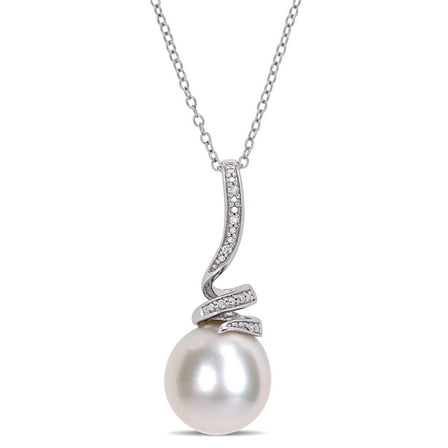 Everly Women's 11mm Cultured Freshwater Pearl Sterling Silver Pendant