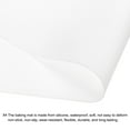 thumbnail image 4 of Unique Bargains Silicone Baking Mats Heat Resistant Kitchen Table Mats Dishwasher Safe Suitable for Dining Table, White, 4 of 5