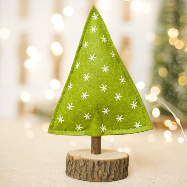 Feliz Navidad árbol tela escritorio decoración juguete muñeca regalo oficina hogar niños Wmkox8yii fhajkh3851