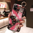 thumbnail image 1 of 10 Galaxy Note 20 Ultra Flower Case Art Leaf correa para la muñeca soporte para teléfono cubierta para Samsung S21 S20 Ultra A21S S20 FE A21S Plus Capa Fivean unisex, 1 of 2