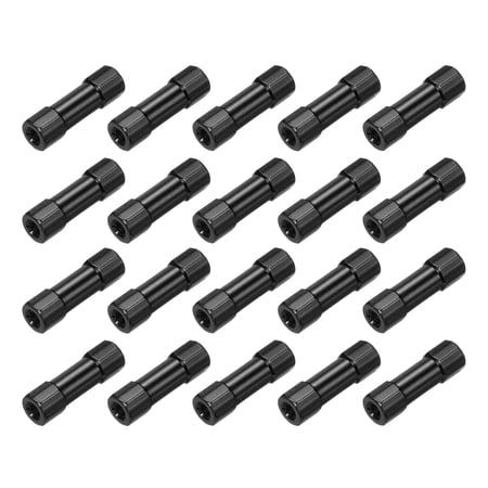 Uxcell Hex Aluminium Standoff Column Spacer Standoffs Hexagonal Spacers M3x20mm for RC Airplane CNC Black Pack of 20
