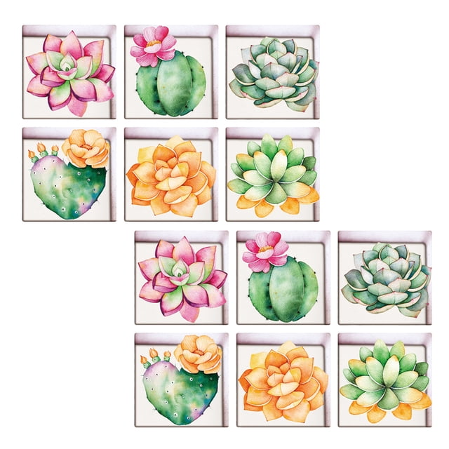 12x de Bañera Impermeable Antideslizante Patrón de Flor/Planta/Pez/Guijarros 3D Calcomonía de Pares Piso Aodorno para Cocina Baño Planta suculenta Macarena Pegatinas de bañera antideslizantes
