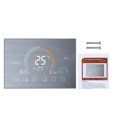 thumbnail image 1 of Termostato de habitación programable inteligente WiFi Controlador de temperatura de calefacción eléctrica LCD retroiluminado, plateado Inevent HA001969-03B, 1 of 6