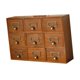 thumbnail image 3 of Organizador de cajones con 9 cajones, cajas decorativas para oficina, cocina, tocador rústico, caja de almacenamiento de madera para la escuela,, 3 of 9