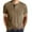 02 Khaki, variant on Mens Henley Shirts Long/Short Sleeve T Shirt Fashion Casual Basic Plain Cotton Tee Shirts