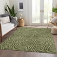 thumbnail image 6 of Addison Rugs Mayfield Premium Machine Washable Transitional Swirls Olive Rectangle Rug, 9' x 12', 6 of 6