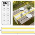 thumbnail image 3 of Yellow Striped Table Runner Farmhouse Simple Line Vertical Stripes Tablerunners 13 x 90 Inch, Table Decorations Tabletop Scarf for Summer Gathering Holiday Farmhouse Kitchen Dining Decor, 3 of 8